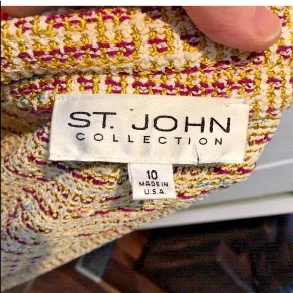 St John Collection FANTASY TWEED Jacket Blazer 10 - Picture 2 of 9